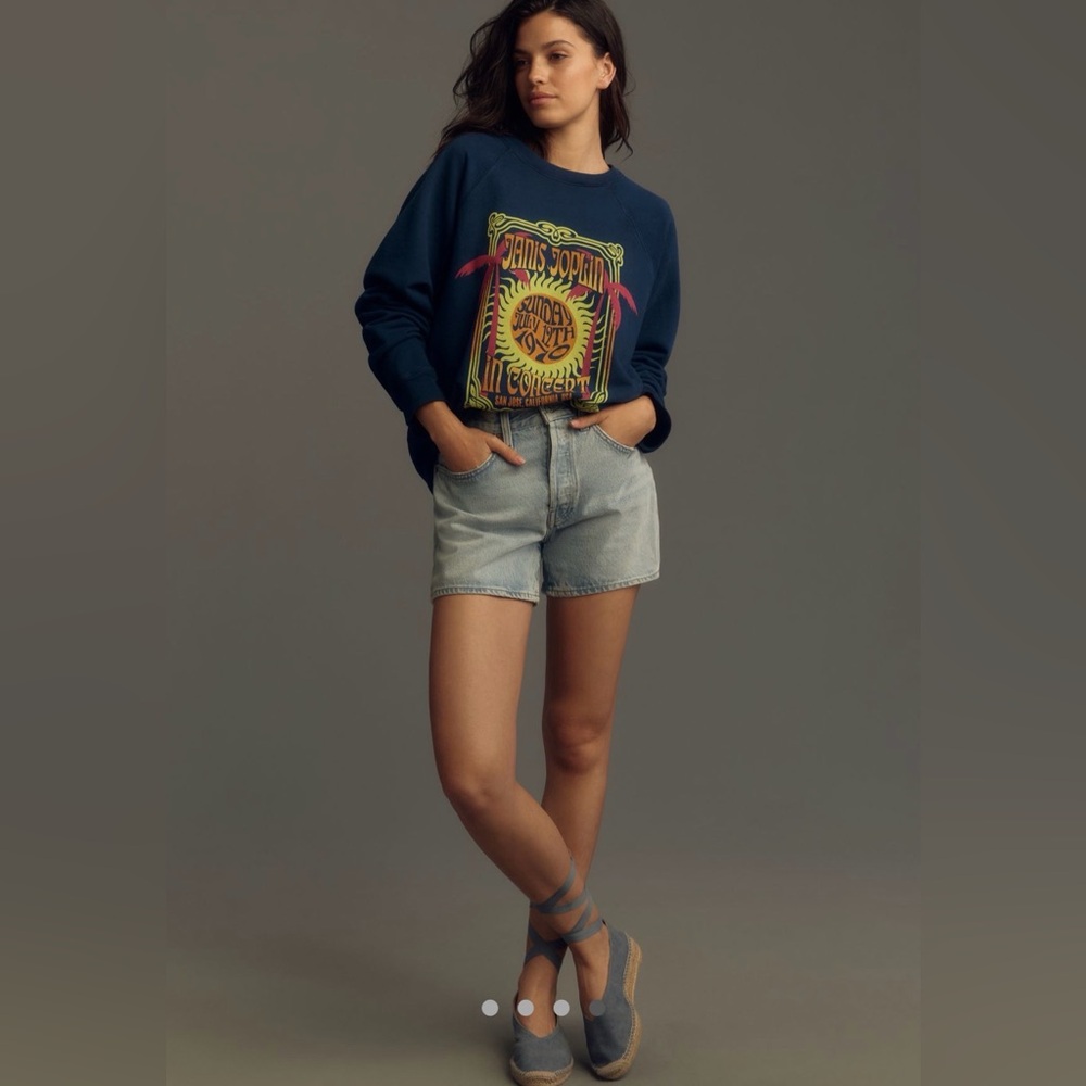 RETROBRAND {Anthropologie} Janis
Joplin Licensed Sweatshirt sz L gently used